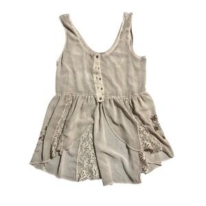 Gimmicks embellished Floral Top Lace Trim Detail Casual Elegant Blouse